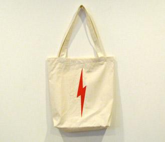 Lightening bolt shopping bag